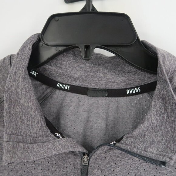 Rhone Men's Quarter Zip Pullover Gray Size L/XL - Picture 3 of 9